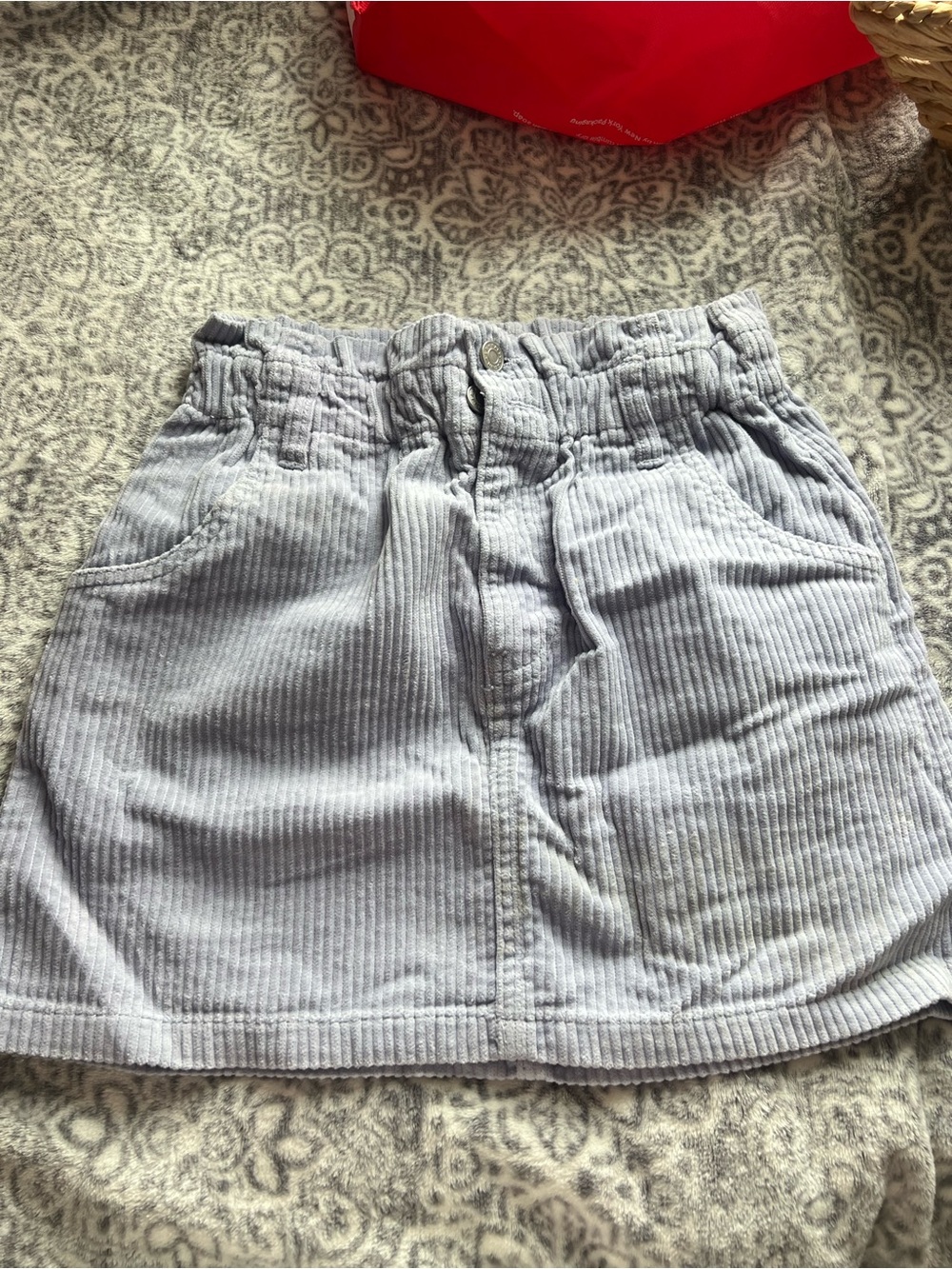 Soft Corduroy Light Purple Women's Skirt